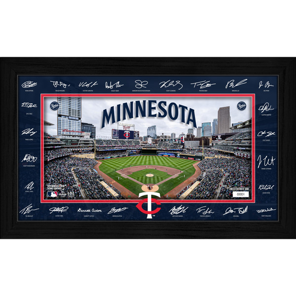 Minnesota Twins Highland Mint 2026 Framed 12 x 20 Signature Field