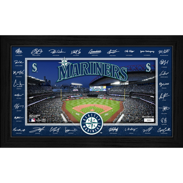 Seattle Mariners Highland Mint 2026 Framed 12 x 20 Signature Field