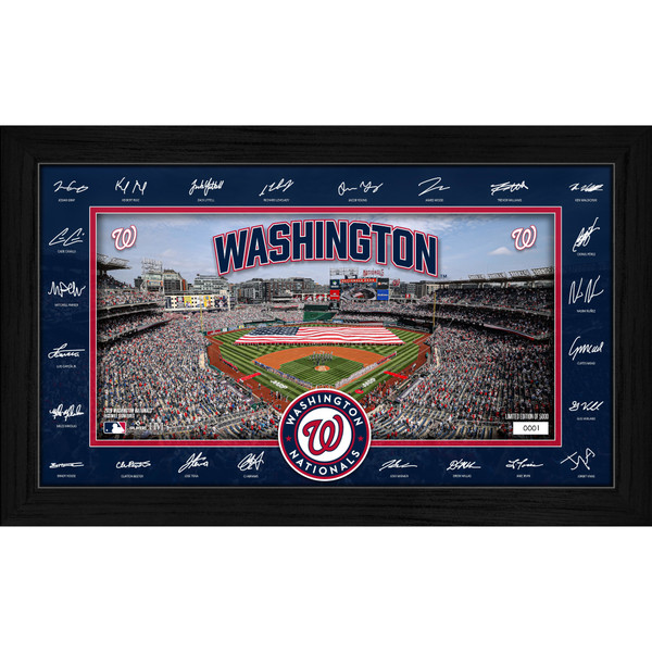Washington Nationals Highland Mint 2026 Framed 12 x 20 Signature Field