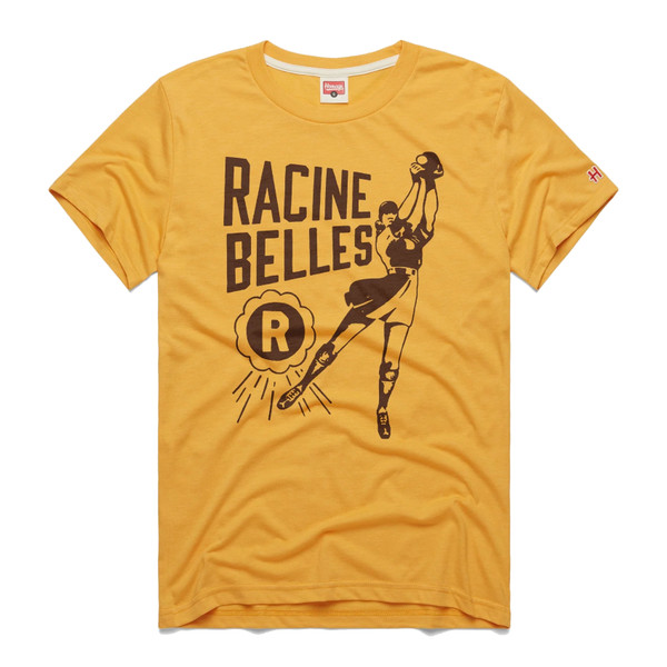 Unisex Racine Belles All-American Girls Professional Baseball League Vintage T-Shirt