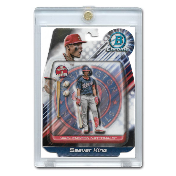 Seaver King 2024 Bowman Chrome In Action # 8 Pre-Rookie Card