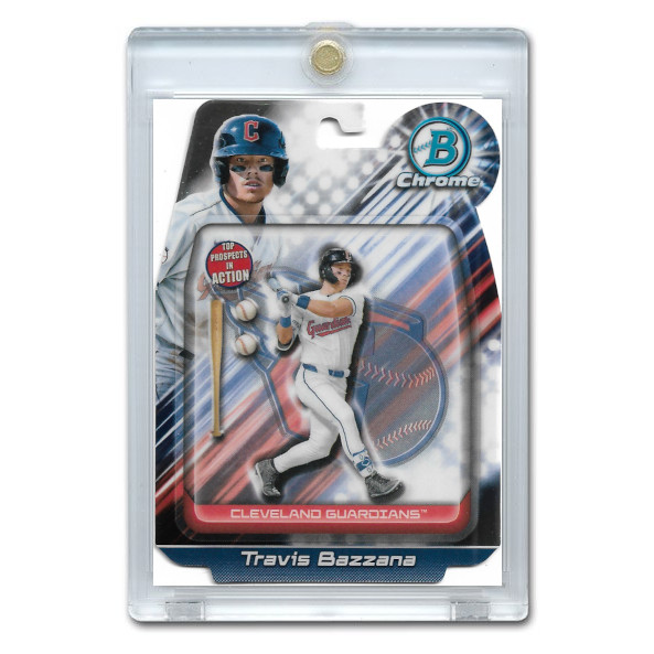 Travis Bazzana 2024 Bowman Chrome In Action # 1 Pre-Rookie Card