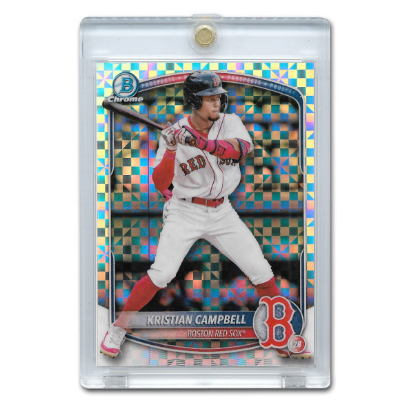 Kristian Campbell 2025 Bowman Chrome Prospects Geometric Refractor # BCP-42 Pre-Rookie Card