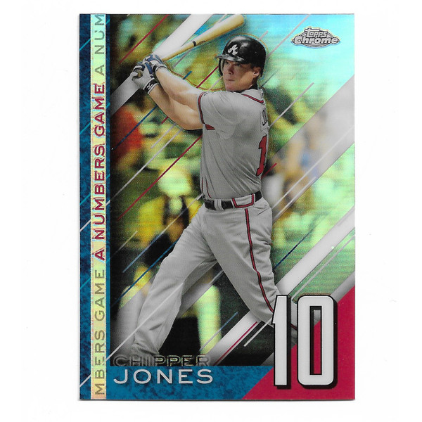 Chipper Jones 2020 Topps Chrome Numbers Game # 9