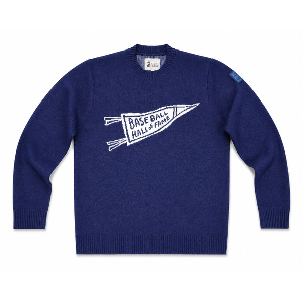 Unisex Baseball Hall of Fame Jack & Sage Navy Knit Sweater