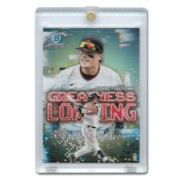 Travis Bazzana 2025 Bowman Chrome Greatness Loading # 8 Pre-Rookie Card