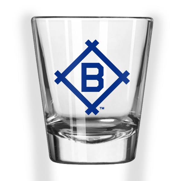 Brooklyn Dodgers Vintage Logo 2 ounce Shot Glass