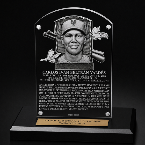 Carlos Beltrán Acrylic Replica Hall of Fame Plaque