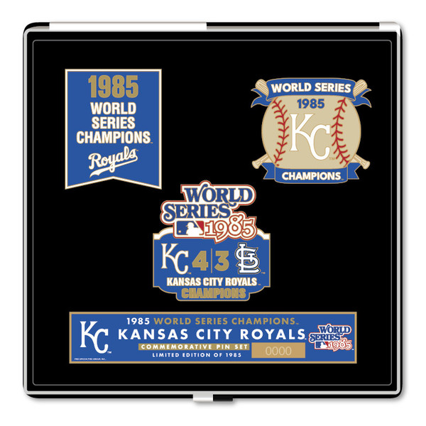 1985 Kansas City Royals World Series Champions Limited Edition Pin Set