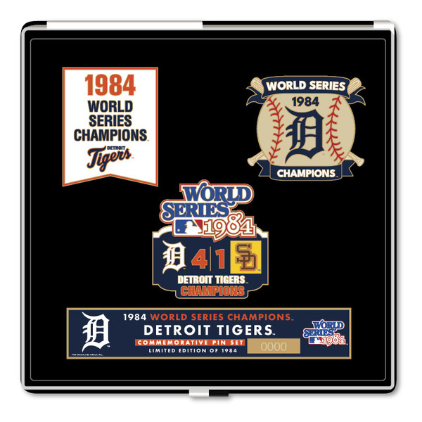 1984 Detroit Tigers World Series Champions Limited Edition Pin Set