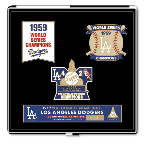 1959 Los Angeles Dodgers World Series Champions Limited Edition Pin Set
