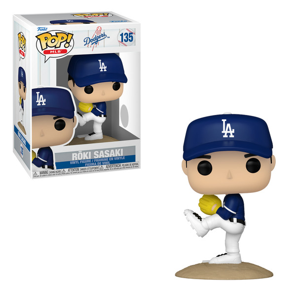 Roki Sasaki Los Angeles Dodgers Funko Pop! Vinyl Figure # 135