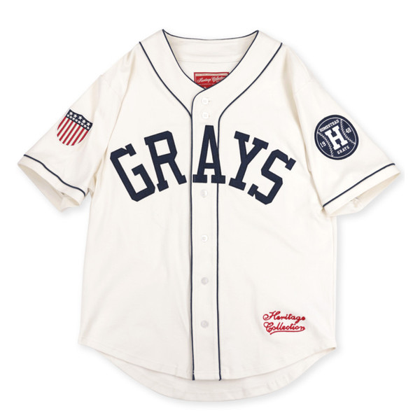 Men’s Homestead Grays White Replica Heritage Jersey