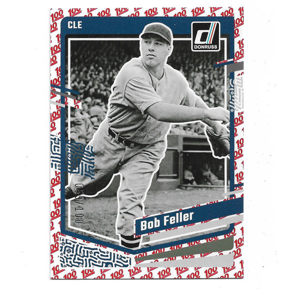 Bob Feller 2023 Donruss Red 100 # 165 Ltd Ed of 100