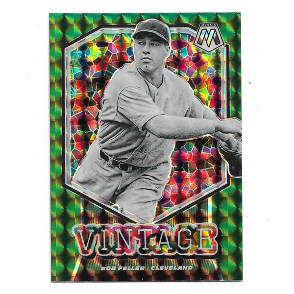 Bob Feller 2021 Panini Mosaic Vintage Green # 12