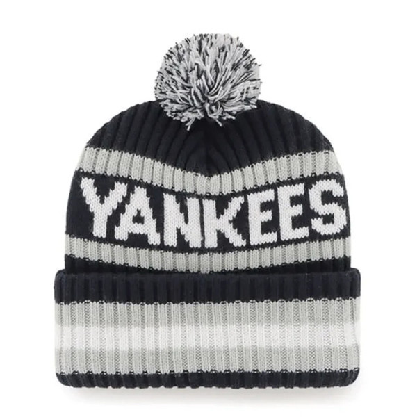 Youth ’47 Brand New York Yankees Cuff Pom Knit Cap