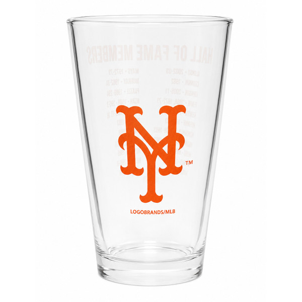 New York Mets Team Hall of Famer 16 ounce Pint Glass