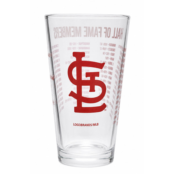 St. Louis Cardinals Team Hall of Famer 16 ounce Pint Glass