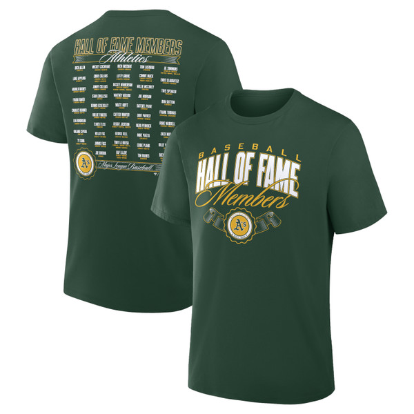 Men’s Oakland Athletics Hall of Fame Roster T-Shirtf
