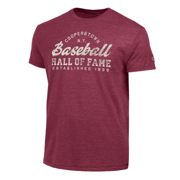 Men’s Champion Baseball Hall of Fame Red Tri-blend T-Shirt