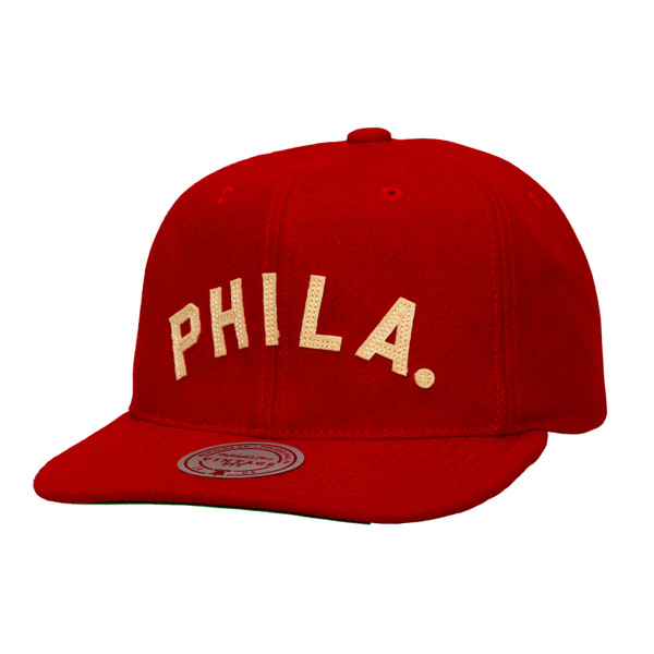 Men’s Mitchell & Ness Philadelphia Phillies Retro Roots Red Adjustable Cap
