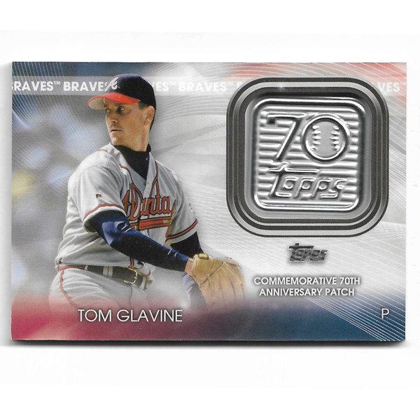 Tom Glavine 2021 Topps 70th Anniversary Logo Patch # 70LP-TG