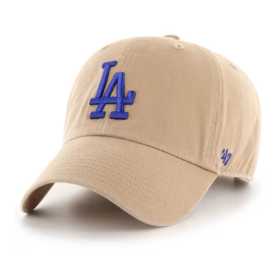 Unisex ’47 Brand Los Angeles Dodgers Khaki Clean Up Adjustable Cap