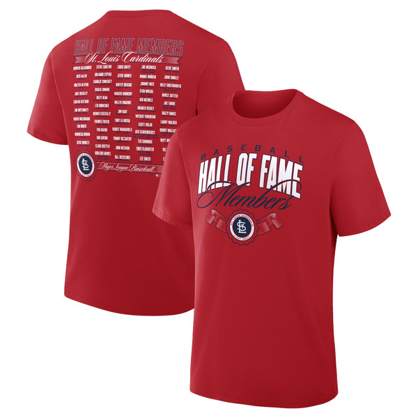 Men’s St. Louis Cardinals Hall of Fame Roster T-Shirt