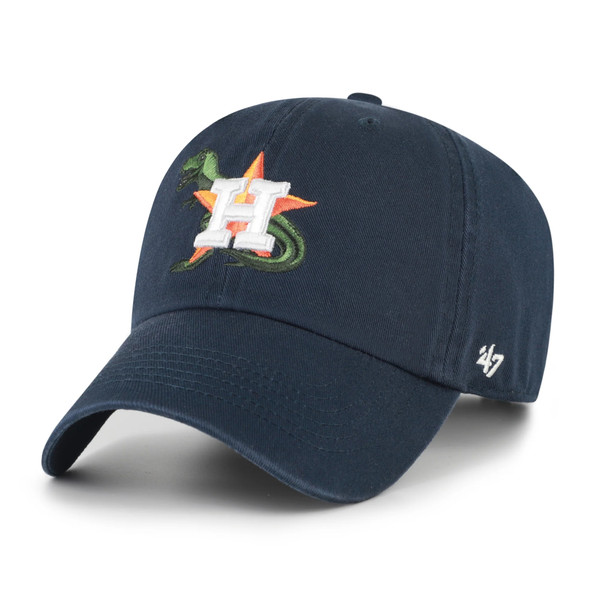 Youth ’47 Brand Houston Astros Navy Dinosaur Adjustable Clean Up Cap