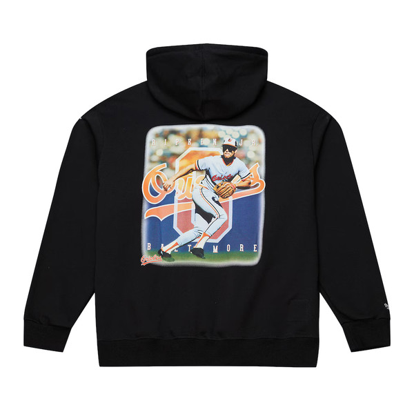 Men’s Mitchell & Ness Cal Ripken Jr. Baltimore Orioles Black Fleece Hoodie