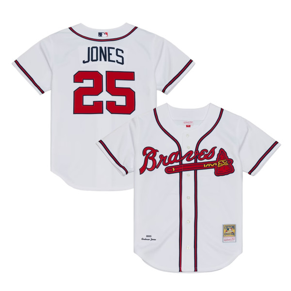 Men’s Mitchell & Ness Andruw Jones Atlanta Braves Authentic 2005 Home Jersey