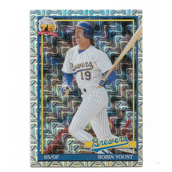 Robin Yount 2026 Topps Chrome 35th Anniversary Silver Pack Mojo # 91C-68