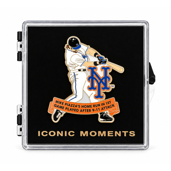 Mike Piazza New York Mets Post 9/11 Iconic Moments Limited Edition Collector's Pin - (Pre-Order)