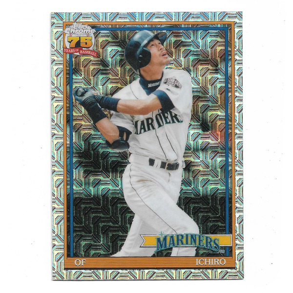 Ichiro Suzuki 2026 Topps Chrome 35th Anniversary Silver Pack Mojo # 91C-25