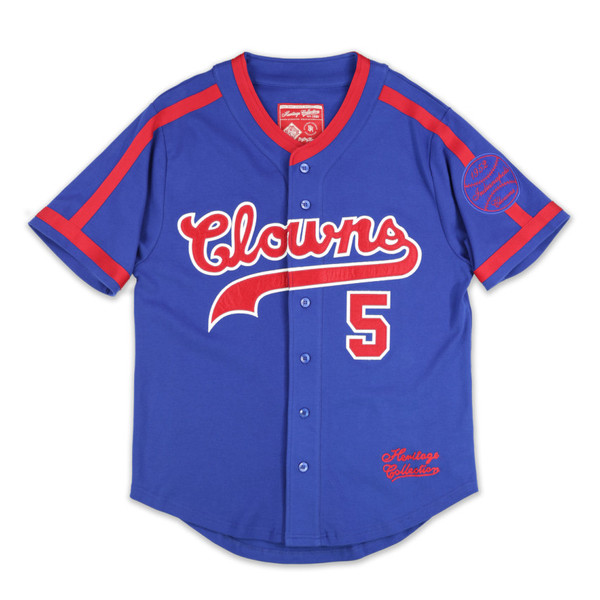 Men’s Indianapolis Clowns Royal Blue Replica Heritage Jersey