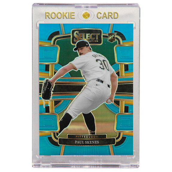 Paul Skenes Pittsburgh Pirates 2024 Panini Select Light Blue Prizm # 1 Rookie Card Ltd Ed of 199