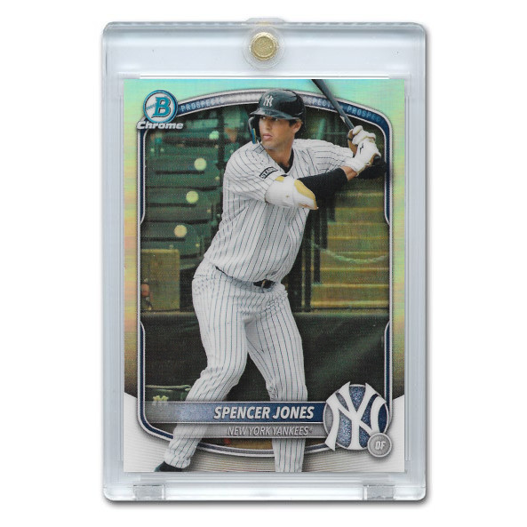 Spencer Jones 2025 Bowman Draft Chrome Refractor # BDC-9 Pre-Rookie Card