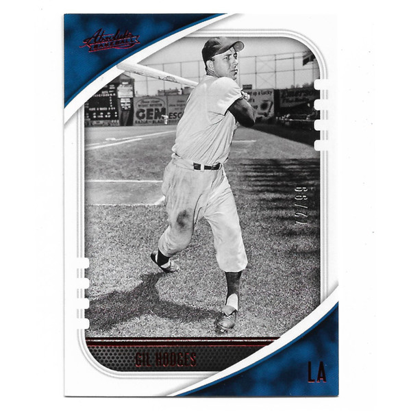 Gil Hodges 2021 Panini Absolute Red # 61 Ltd Ed of 99
