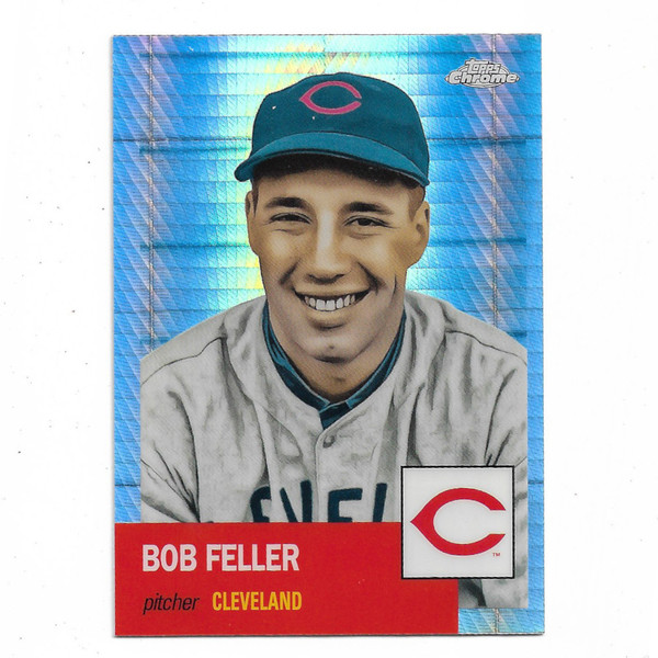 Bob Feller 2022 Topps Chrome Platinum Anniversary Prism Refractor # 383