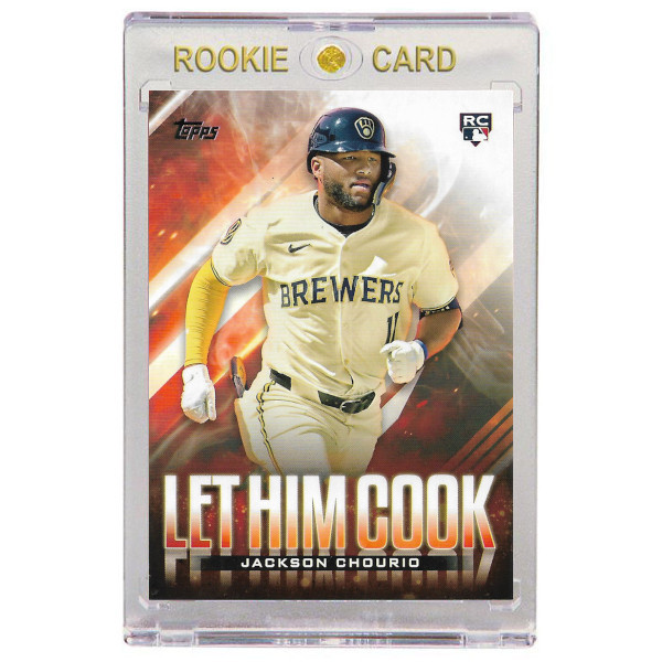 Jackson Chourio Milwaukee Brewers 2024 Topps Update Let Him Cook # 19 Rookie Card
