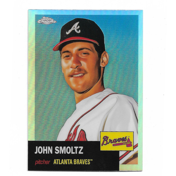 John Smoltz 2022 Topps Chrome Platinum Anniversary Refractor # 251
