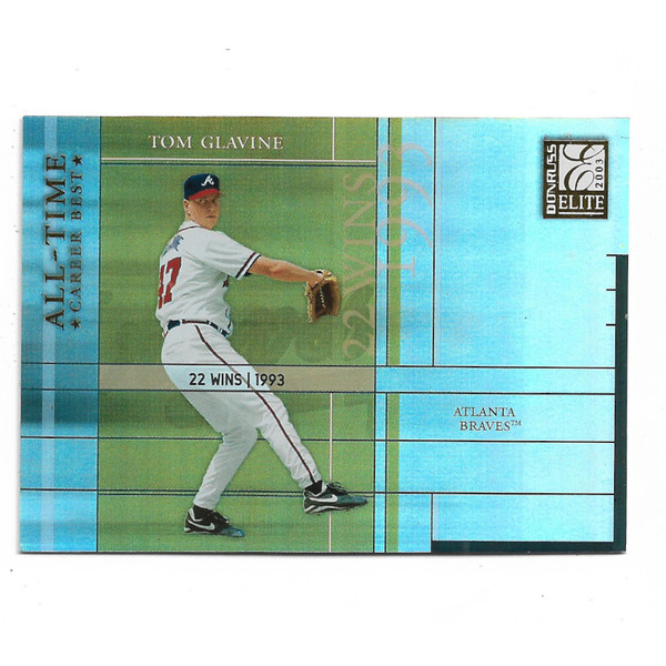 Tom Glavine 2003 Donruss Elite All-Time Career Best # 40