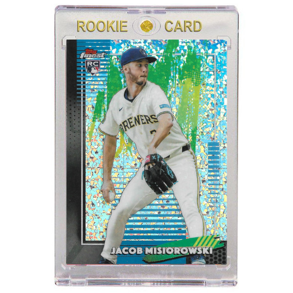 Jacob Misiorowski Milwaukee Brewers 2026 Topps Finest Mini Diamond Refractor # 82 Rookie Card