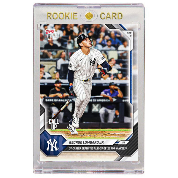 George Lombard Jr. New York Yankees 2026 Topps Now # 656 Rookie Card
