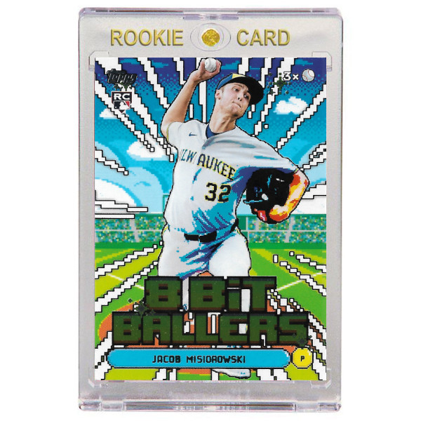 Jacob Misiorowski Milwaukee Brewers 2026 Topps 8 Bit Baller # 5 Rookie Card