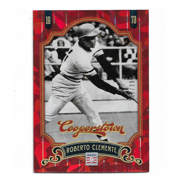 Roberto Clemente 2013 Panini Cooperstown Red Crystal Collection # 18 Baseball Card Ltd Ed of 399