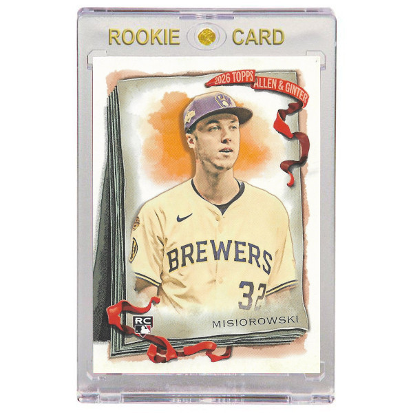 Jacob Misiorowski Milwaukee Brewers 2026 Topps Allen & Ginter # 163 Rookie Card