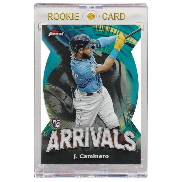 Junior Caminero Tampa Bay Rays 2024 Topps Finest Arrivals # 8 Rookie Card