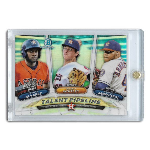 Yordan Alvarez 2018 Bowman Chrome Talent Pipeline # HOU Pre-Rookie Card