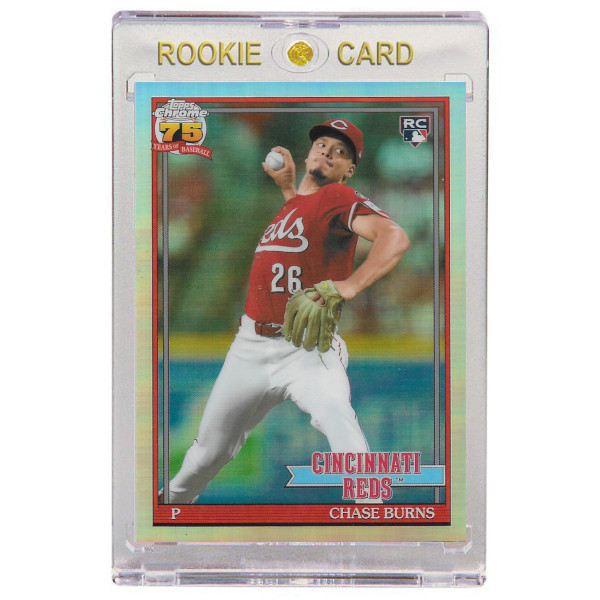 Chase Burns Cincinnati Reds 2026 Topps Chrome 35th Anniversary # 91CB-25 Rookie Card